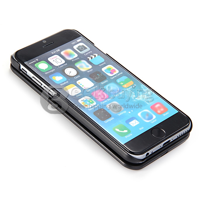 New Mini Wireless Bluetooth Keyboard Sliding Slide Out Keyboard Case Cover for iPhone 6 - Black