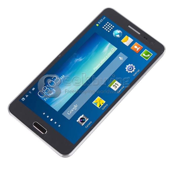 Star N9000 MTK6582 Quad Core 1.3GHz 5.7Inch Android 4.2 OS SmartPhone 1GB RAM 8GB ROM IPS HD Screen 13.0MP Camera with 3G/GPS - Black