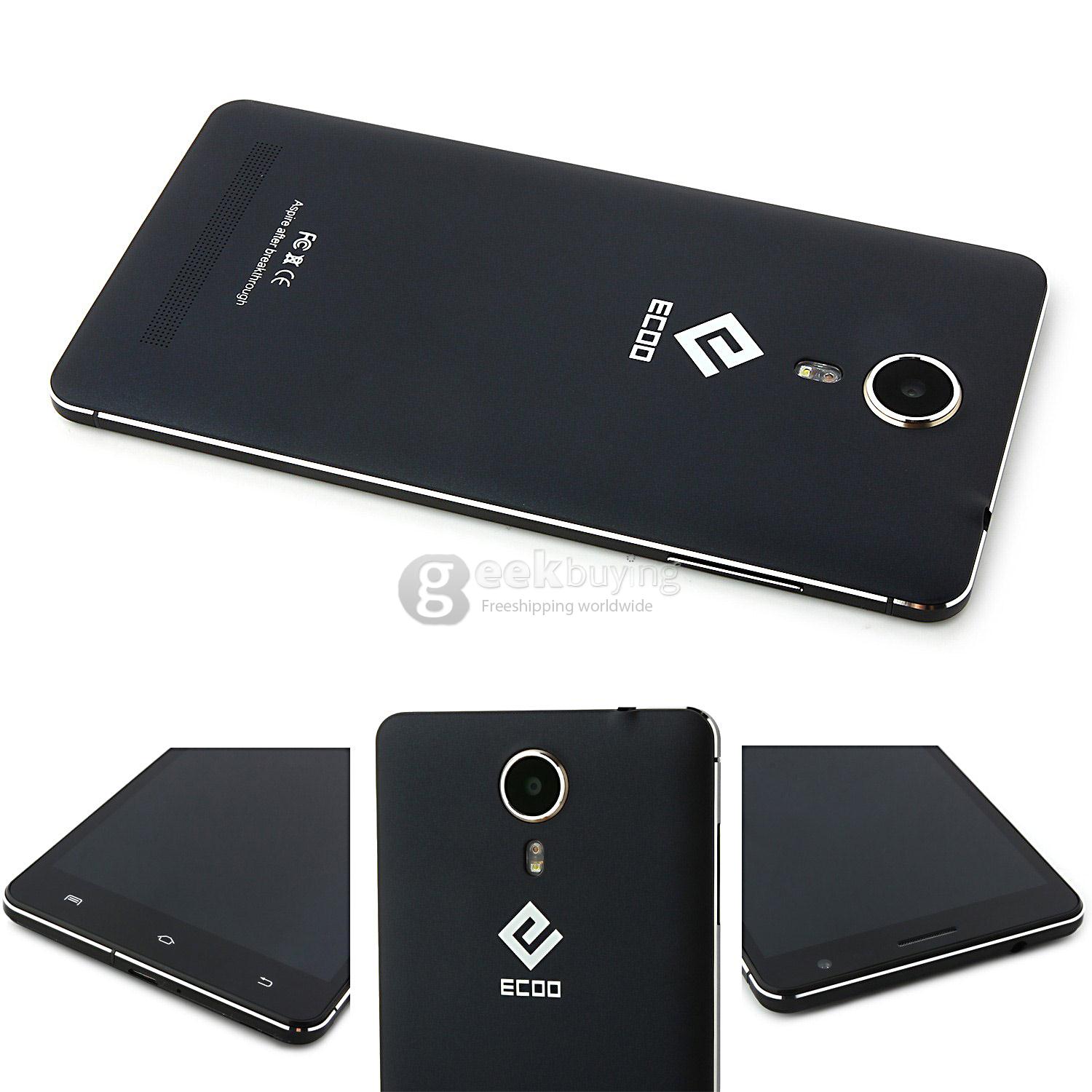 ECOO E02 Shining PRO MTK6592 Octa Core 1.7GHz Smartphone 5.5 Inch IPS HD Android 4.4 2GB RAM 16GB ROM 13MP 2MP - Black