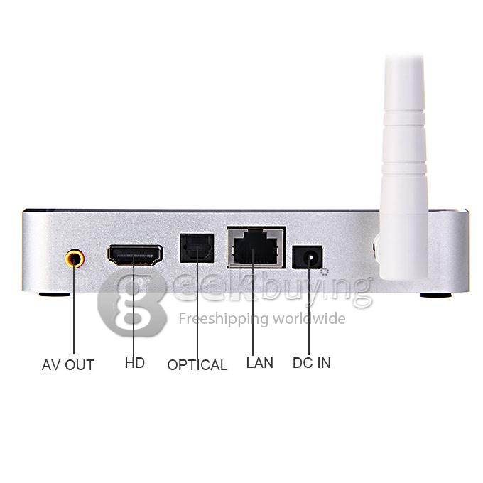 M8S RK3288 Quad Core 1.8GHz Android 4.4 Mini TV BOX HDMI HDD Player 2G/8G Dual Band 2.4G/5G WIFI Bluetooth 2.0MP Camera - Silver