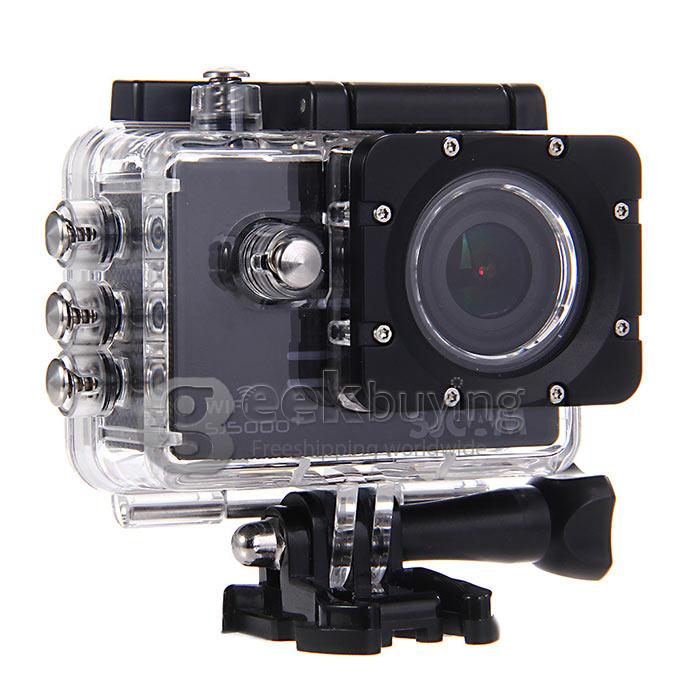 [France Stock]SJCAM SJ5000 Plus Ambarella A7LS75 16MP 1080P 60FPS WiFi Action Camera 1.5 Inch 170 Degrees Wide Angle Lens Waterproof Diving HD Camcorder Car DVR - Black