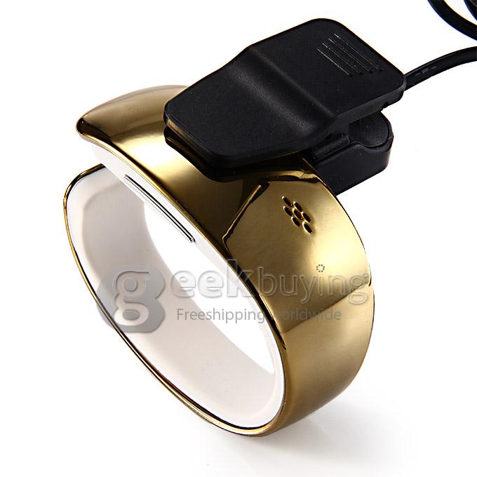 Y02 Women LCD Bluetooth 3.0 Smart Bracelet Wrist Watch for Samsung Android Phone Call/SMS Remind Remote - Glod