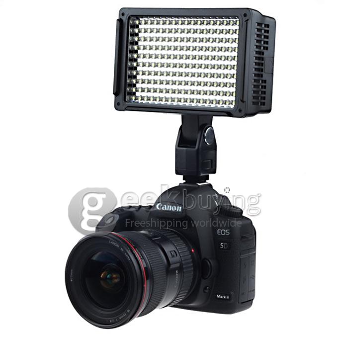 Super Power HD-126 9.6W 5600K LED Digital Video Light for Canon Panasonic Sony Camera DV Camcorder - Black