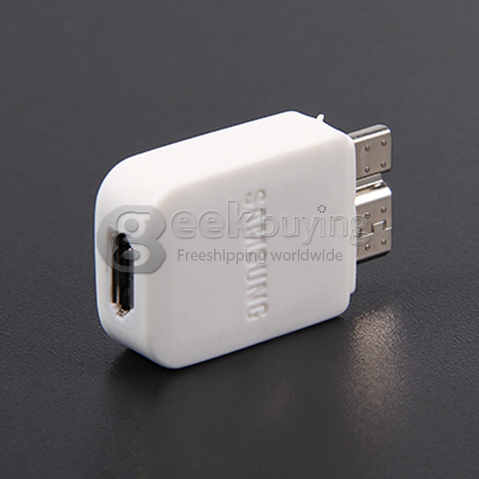New Micro USB Adapter Connector Data Sync Charger Adapter Connection for Samsung Galaxy Note 3 III - White