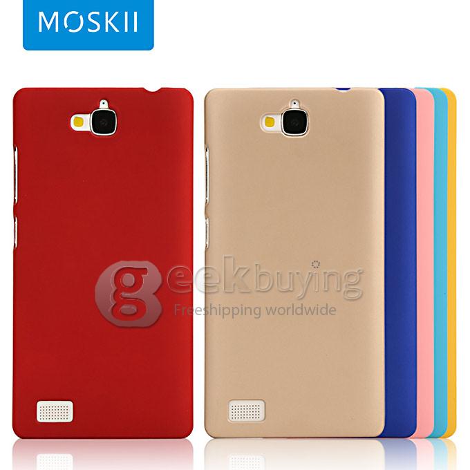 MOSKII Shield PC Back Case Protective Cover for HUAWEI Honor 3C - Pink