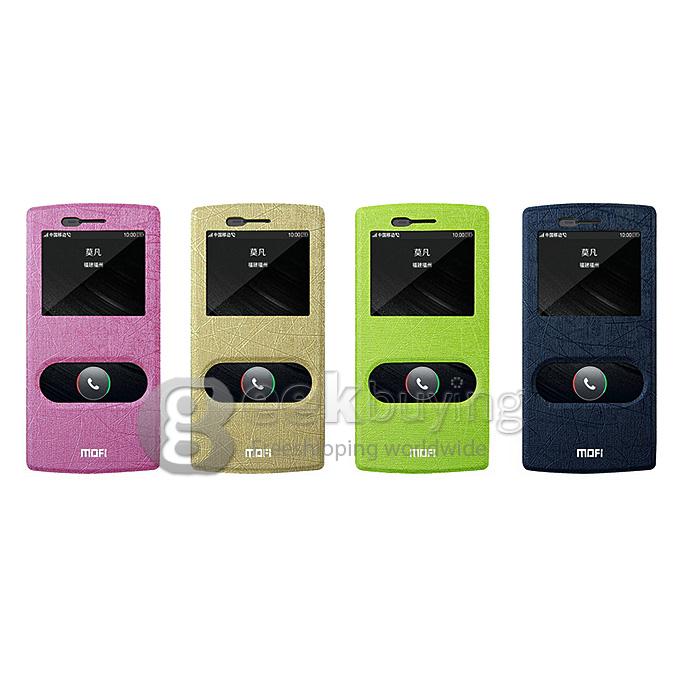 [HK Stock]MOFI Hui Series PolyCarbonate Flip Stand Cover Leather Case for One Plus - Blue