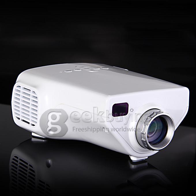 LZ-H40 16W Multimedia LCD Image System LED Projector with HDMI / USB / VGA / Micro SD / TV Port - White (480x 320)