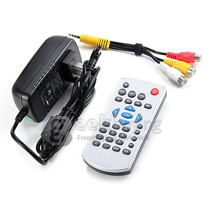 GM50 Multimedia 30W 80LM 1080P LCD Image System LED Projector HDMI VGA SD Card Slot (US Plug) - White