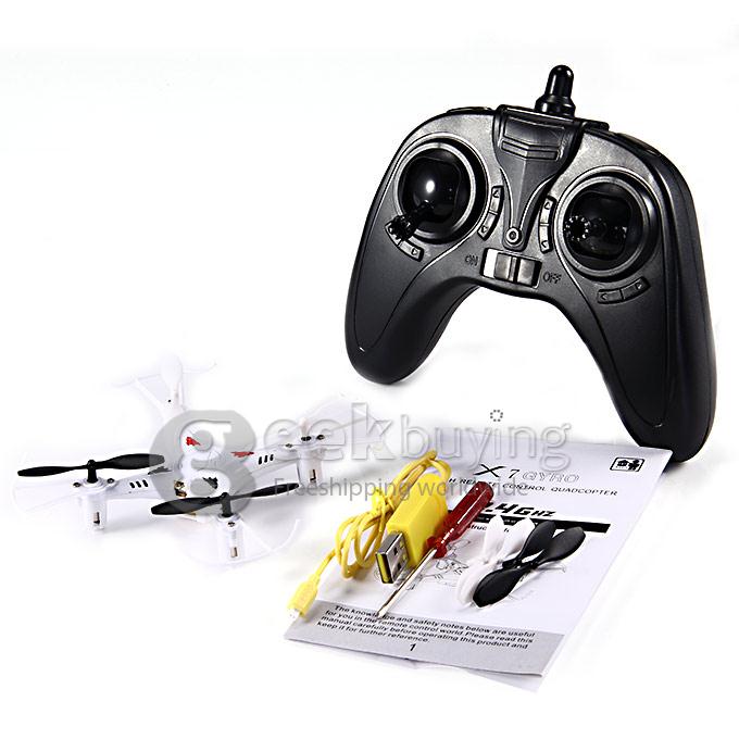 BAYANGTOYS X7 4CH 2.4G 6-axis Gyroscope Remote Control Airplane Flying Saucer Quadcopter Mini UAV Aerial - White