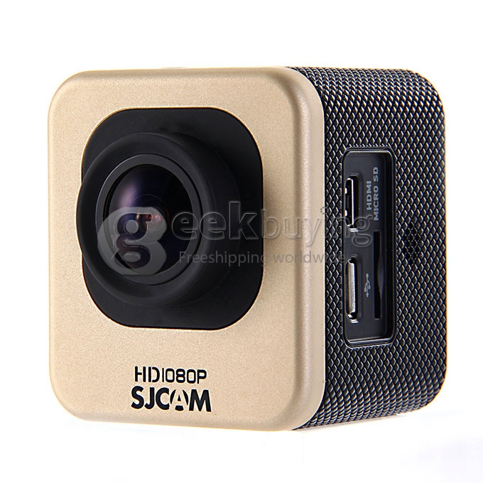 SJCAM M10 Mini Action Sports Camera Standard Version Novatek 12MP 1080P 170 Degrees Lens 1.5 Inch HD Camcorder Car DVR - Golden