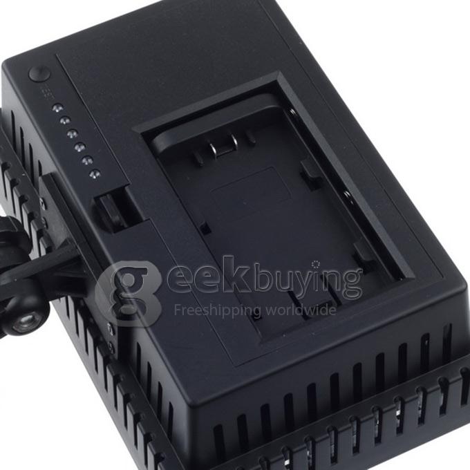 Super Power HD-126 9.6W 5600K LED Digital Video Light for Canon Panasonic Sony Camera DV Camcorder - Black