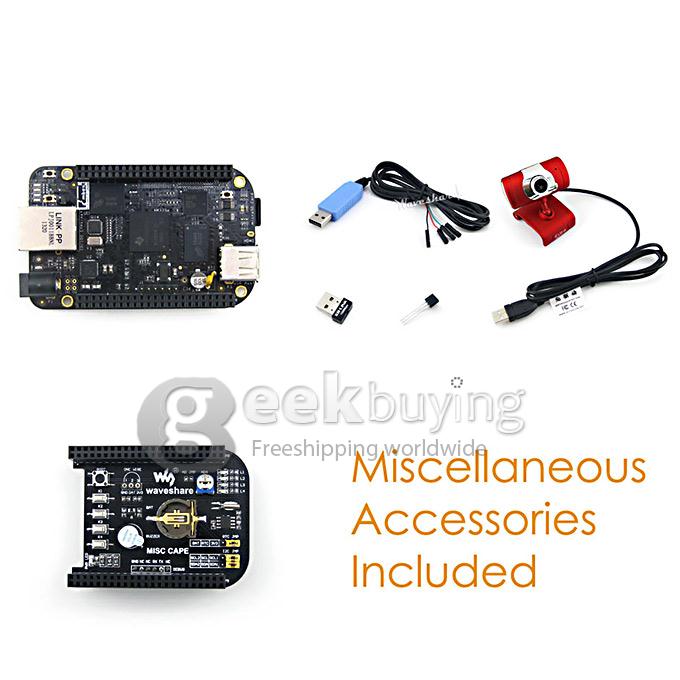 BeagleBone BB Black (Package E) Development Kit MISC CAPE + DS18B20 + Camera Various Expansion Board