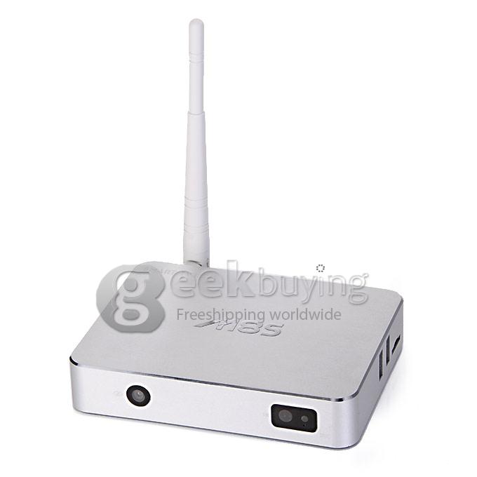 M8S RK3288 Quad Core 1.8GHz Android 4.4 Mini TV BOX HDMI HDD Player 2G/8G Dual Band 2.4G/5G WIFI Bluetooth 2.0MP Camera - Silver
