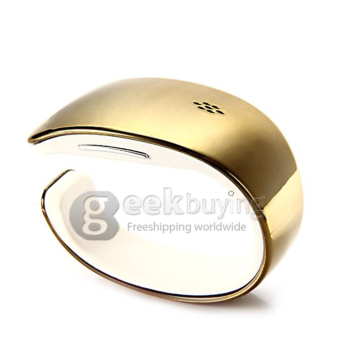 Y02 Women LCD Bluetooth 3.0 Smart Bracelet Wrist Watch for Samsung Android Phone Call/SMS Remind Remote - Glod