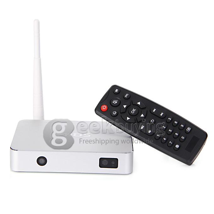 M8S RK3288 Quad Core 1.8GHz Android 4.4 Mini TV BOX HDMI HDD Player 2G/8G Dual Band 2.4G/5G WIFI Bluetooth 2.0MP Camera - Silver