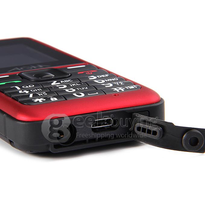 AGM Stone 2 IP67 Waterproof Dust Resistant Shock Resistant Flashlight FM Dual SIM Cards GSM Cell Phone - Red
