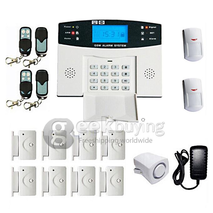 GSM 108 Zones Wireless & Wired Voice Home Alarm Security System LCD Auto Dialer