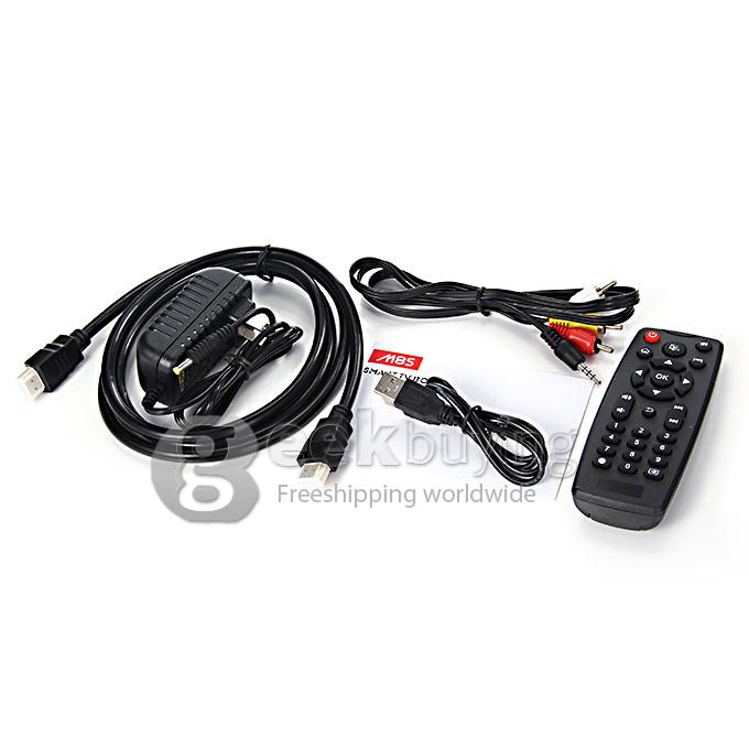 M8S RK3188 Quad Core 1.4GHz Android 4.4 Mini TV BOX HDMI HDD Player 2G/16G WIFI 2.0mp Camera Bluetooth - Silver