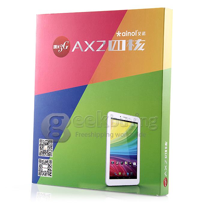 Ainol Novo AX2 MTK8382 Quad Core 7 Inch Tablet PC Android 4.2 OS 3G Phone Call 8GB ROM Bluetooth - White