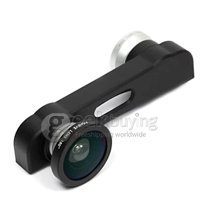3in1 Wide Angle Lens + Macro Lens + Fish Eye Camera Lens for Apple iPhone 6 4.7