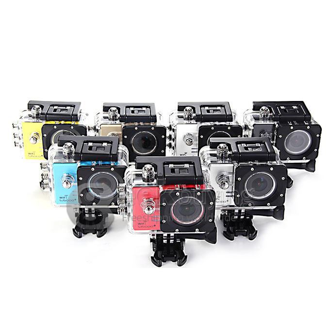 [France Stock]SJCAM SJ5000 Plus Ambarella A7LS75 16MP 1080P 60FPS WiFi Action Camera 1.5 Inch 170 Degrees Wide Angle Lens Waterproof Diving HD Camcorder Car DVR - Black