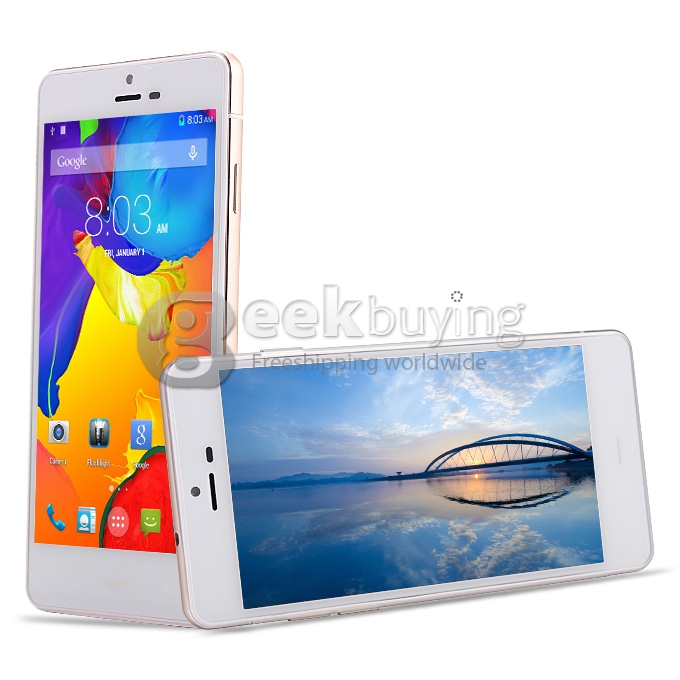 MIJUE M690 MTK6592 Octa Core 1.7GHz Smartphone 5.0 Inch IPS HD Screen Android 4.4 1GB RAM 8GB ROM 8.0MP 3G/OTG - White
