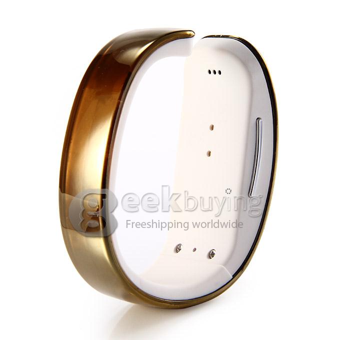Y02 Women LCD Bluetooth 3.0 Smart Bracelet Wrist Watch for Samsung Android Phone Call/SMS Remind Remote - Glod