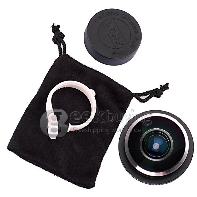 Universal Detachable Super 235 Degree Fisheye Clip Lens for iPhone 6 iPhone 6 Plus Note 4 Smartphone