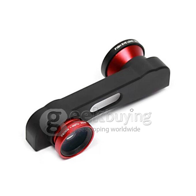 3in1 Wide Angle Lens + Macro Lens + Fish Eye Camera Lens for Apple iPhone 6 Plus 5.5