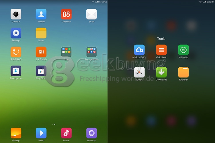 [Spain Stock] Xiaomi MiPad 7.9 Inch MIUI V6 Android 4.4 2GB/64GB Tablet PC NVIDIA Tegra K1 Quad Core 2.2GHz IPS Retina 2048*1536 Bluetooth WiFi - Black+White