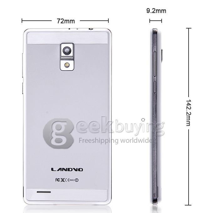 LANDVO L550 MTK6592M Octa Core 1.4GHz QHD 5.0Inch Android 4.4 OS Smartphone 1GB RAM 8GB ROM 8.0MP 3G/GPS/WIFI - White