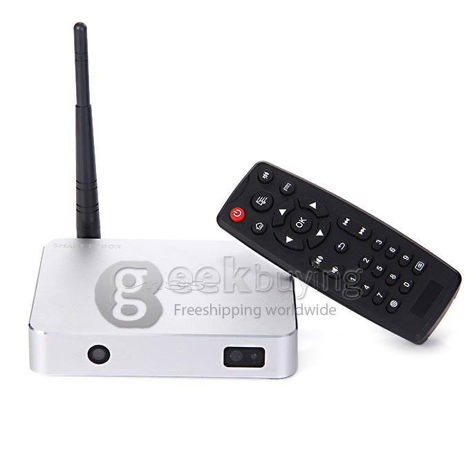 M8S RK3188 Quad Core 1.4GHz Android 4.4 Mini TV BOX HDMI HDD Player 2G/16G WIFI 2.0mp Camera Bluetooth - Silver