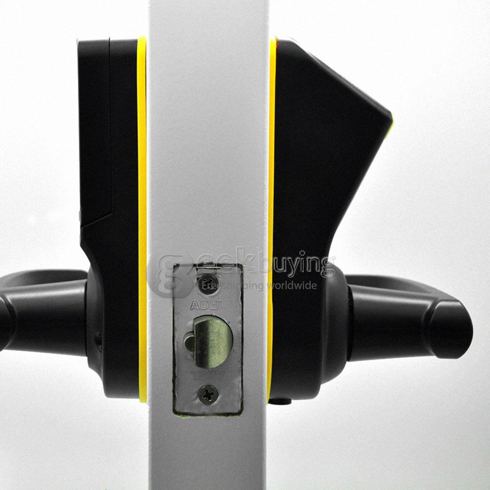 NEW ADEL LS911 Biometric Fingerprint Password Door Lock L-R-Handle-S1 - Black+Yellow