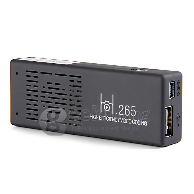 MK808B Plus 4K TV Dongle Amlogic S805 Quad Core Android 4.4 Mini PC 1G/8G WIFI H.265 HW Decoding Bluetooth DLNA Miracast - Black