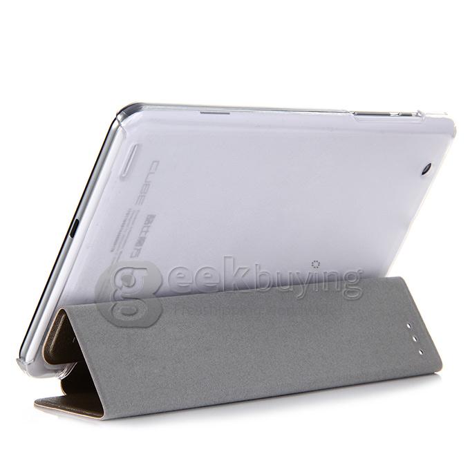 High Quality PU Leather Stand Case for Cube T7 8 Inch Tablet PC - Golden