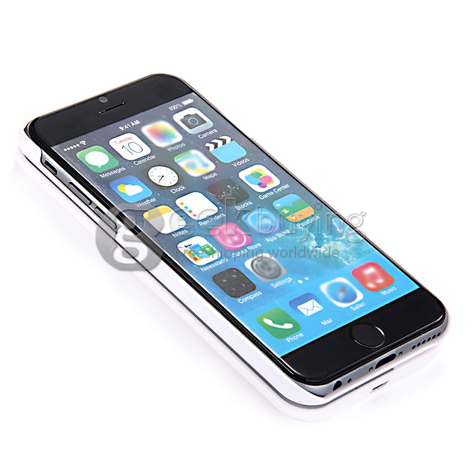 New Mini Wireless Bluetooth Keyboard Sliding Slide Out Keyboard Case Cover for iPhone6 - White