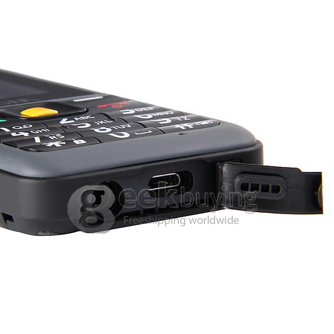 AGM Stone 2 IP67 Waterproof Dust Resistant Shock Resistant Flashlight FM Dual SIM Cards GSM Cell Phone - Black