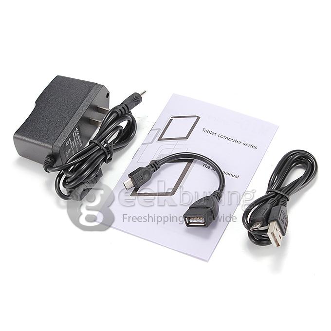 Q90 Allwinner A23 7 Inch Tablet PC Android 4.4 OS 4GB ROM Capacitive Touch Screen Dual Cameras - White