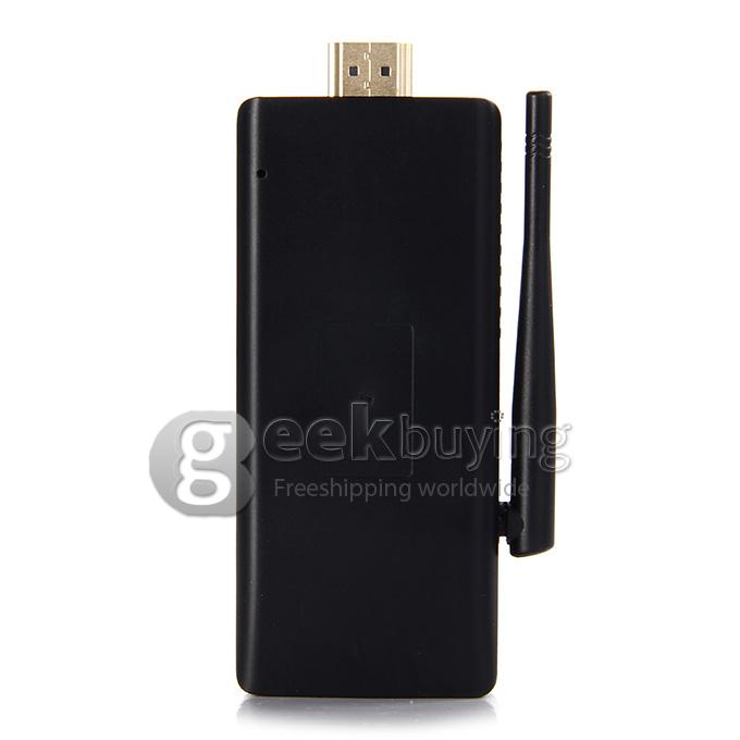 T034TV RK3288 Quad Core 1.8GHz Android 4.4 Mini TV Box Dongle 2G/8G 2.4G/5G WIFI H.265 Bluetooth - Black