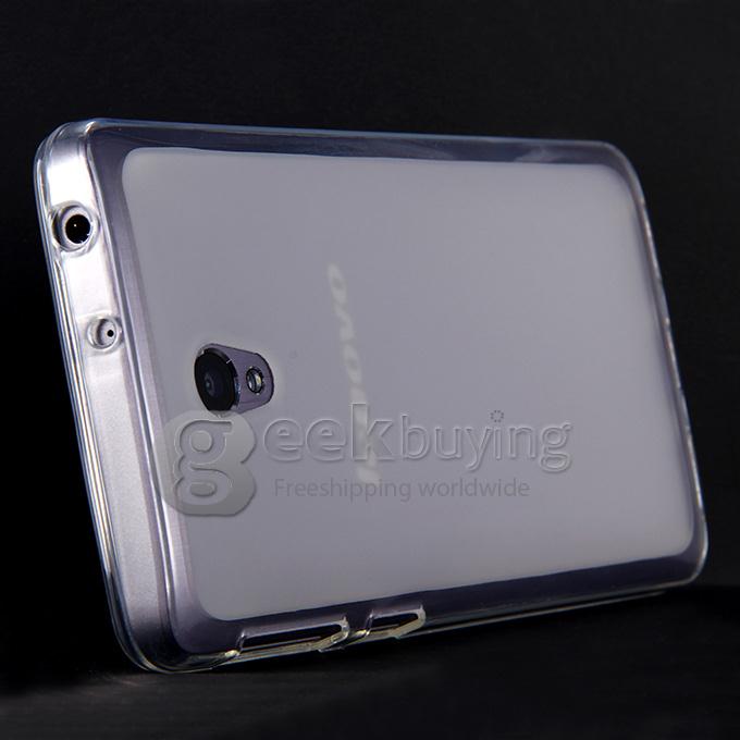 High Quality Protective Silica Gel Case Soft Back Cover for Lenovo S860 - Transparent