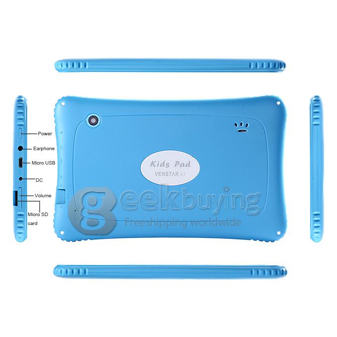 VENSTAR K7 Kids Pad RK3026 7 Inch Tablet PC Android 4.2 OS 8GB ROM Capacitive Touch Screen Dual Cameras - Blue