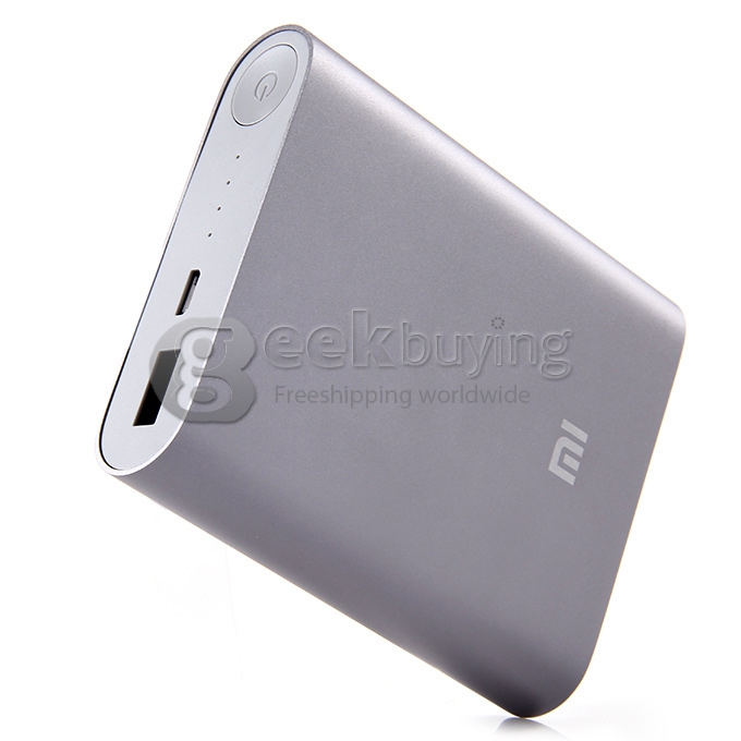 XiaoMi 10400mAh USB Portable Power Bank External Battery Charger for Mobile Phones Tablets iPhone6 Plus Samsung HTC Google Blackberry - Grey