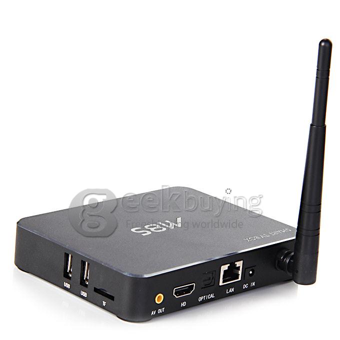 M8S RK3288 Quad Core 1.8GHz Android 4.4 Mini TV BOX HDMI HDD Player 2G/8G Dual Band 2.4G/5G WIFI Bluetooth 2.0mp Camera - Black