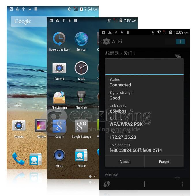 H930 MTK6592M Octa Core 1.4GHz 5.0Inch Android 4.4 OS Smartphone 1GB RAM 8GB ROM QHD 5.0MP Dual SIM 3G/GPS/OTG - White