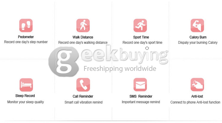 Landscape (SANSUI) H1 Bluetooth 4.0 Smart Watch Anti Lost Intelligent Motion Sleep Detection Pedometer Calls - Green