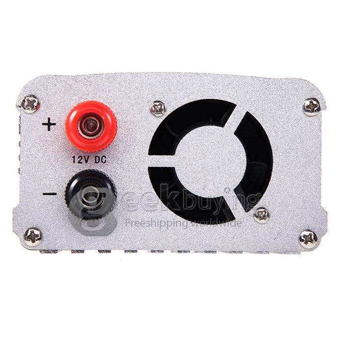 XINCOL Ultra Compact 600W Car DC 12V to AC 220V USB Power Inverter - Silver