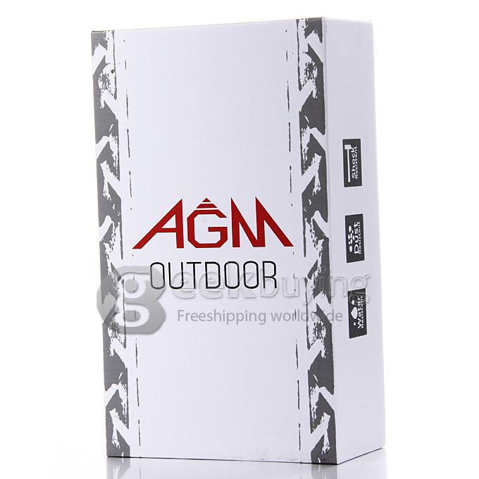 AGM Stone 2 IP67 Waterproof Dust Resistant Shock Resistant Flashlight FM Dual SIM Cards GSM Cell Phone - Black