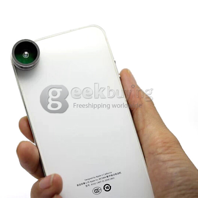 Universal Detachable Super Mini Fisheye Clip Lens for iPhone 6 iPhone 6 Plus Note 4 / iPhone 6S plus Smartphone