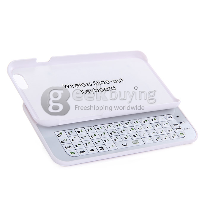 Nieuw Mini Wireless Bluetooth Keyboard Slide Extension Keyboard Case Cover voor iPhone6 Wit Nieuw Mini Wireless Bluetooth Keyboard Slide Extension Keyboard Case Cover voor iPhone6 Wit