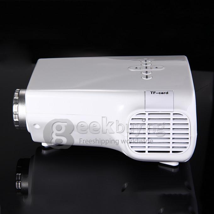 LZ-H40 16W Multimedia LCD Image System LED Projector with HDMI / USB / VGA / Micro SD / TV Port - White (480x 320)